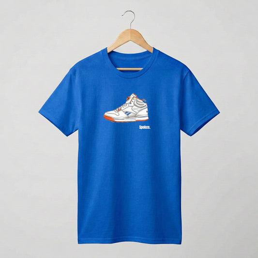Pump short sleeved cotton T-shirt