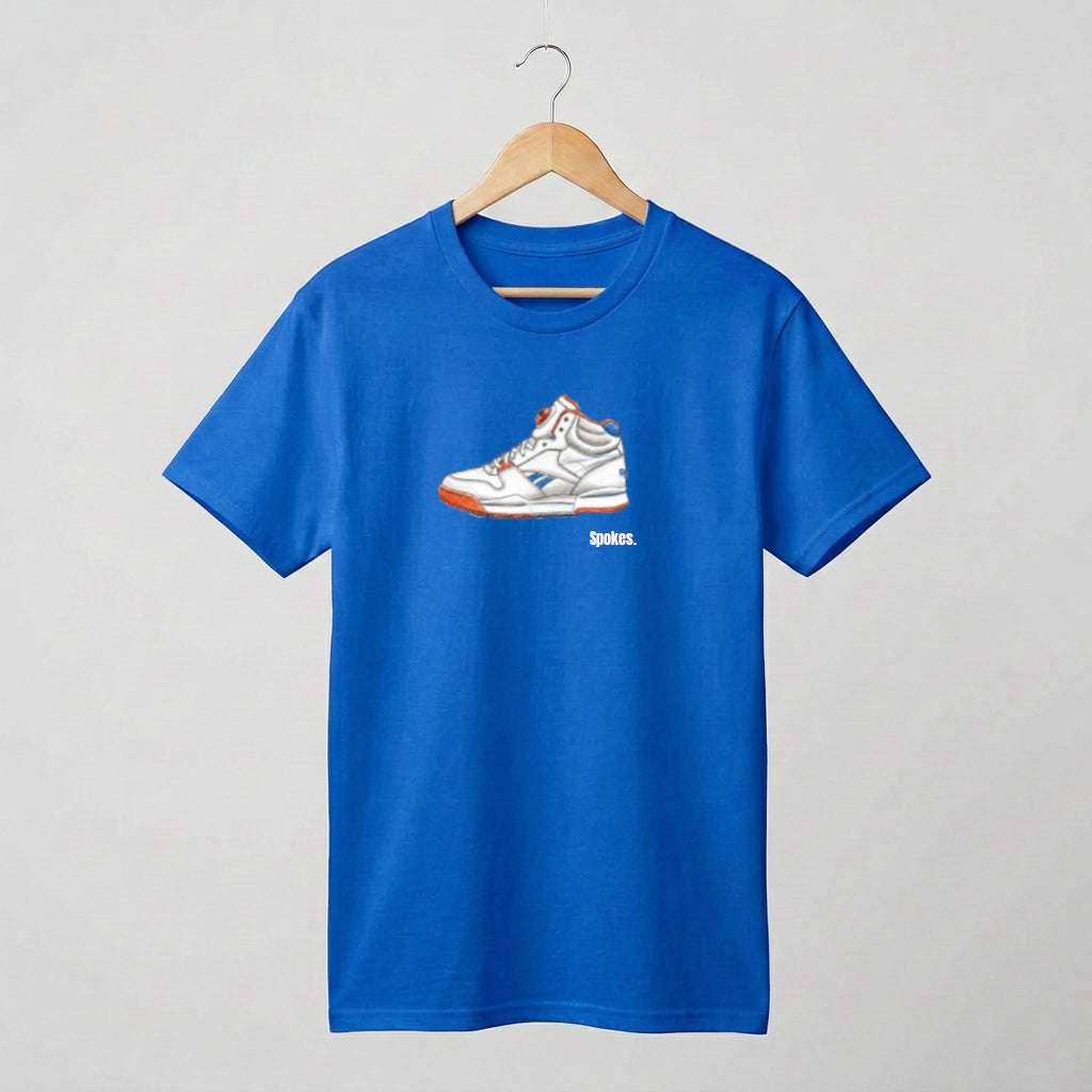 Pump short sleeved cotton T-shirt