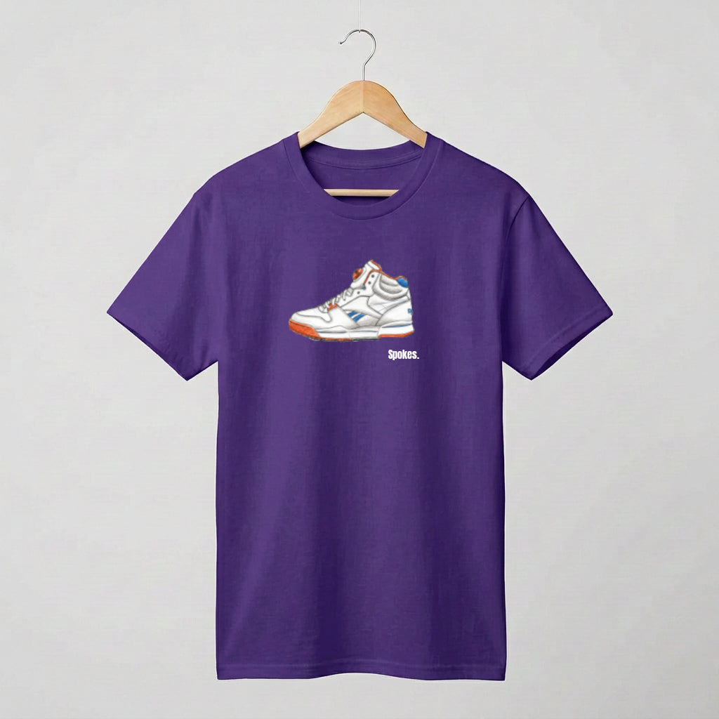 Pump short sleeved cotton T-shirt