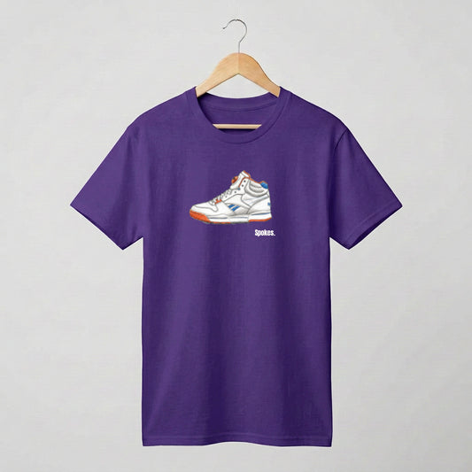 Pump short sleeved cotton T-shirt